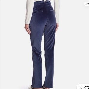 Rag & Bone Margaret Velvet Straight-Leg Pants velour casual career size 6
